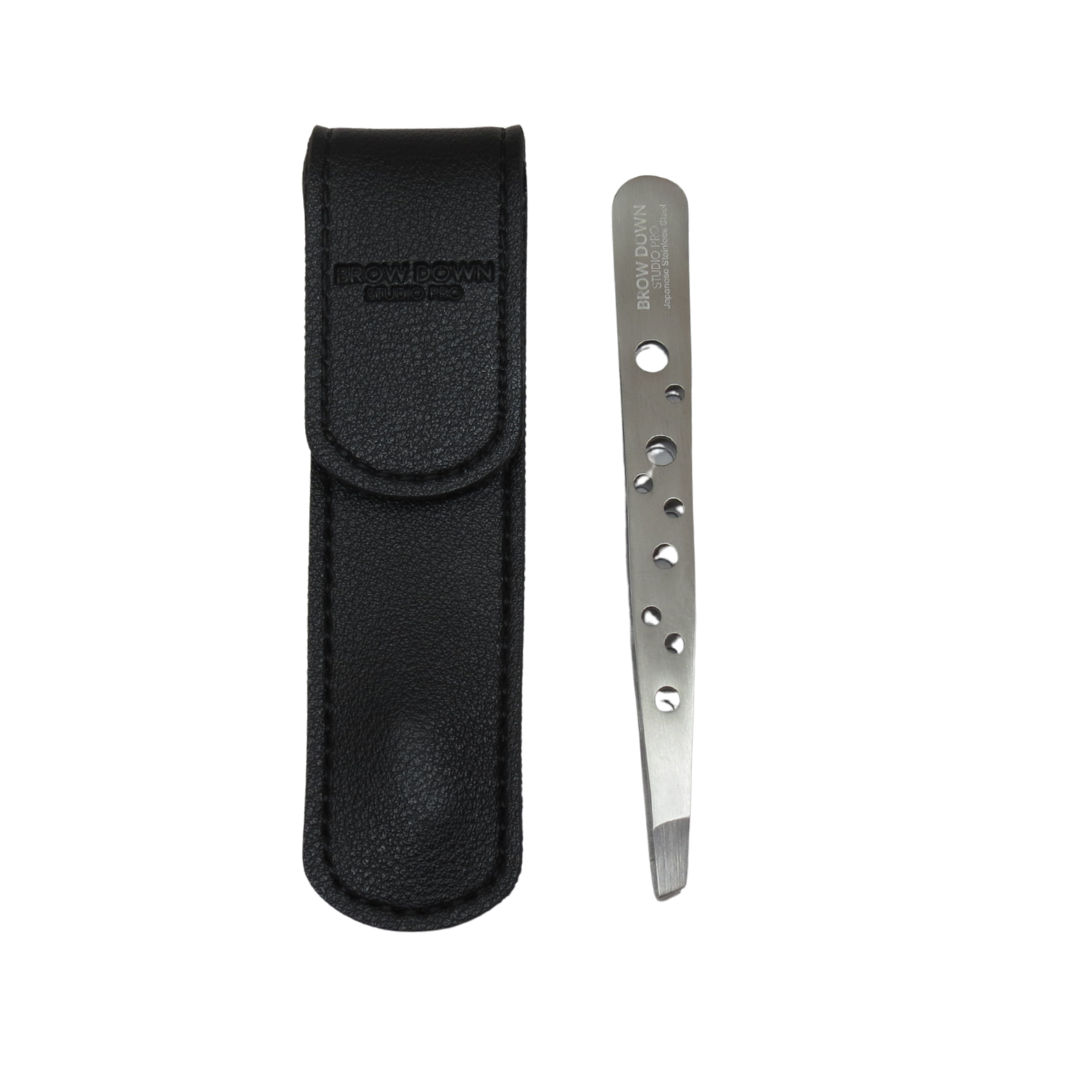 Featherweight Slant Tweezer - Japanese Stainless Steel