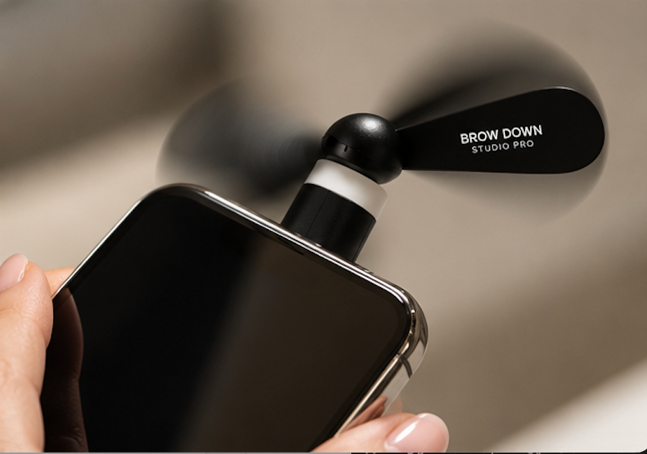The Lash Finisher USB-C Styling Fan